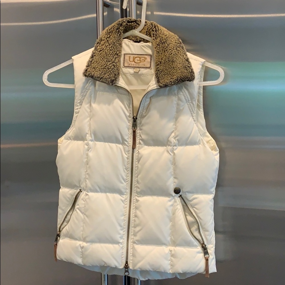 Ugg down and shearling vest size XS